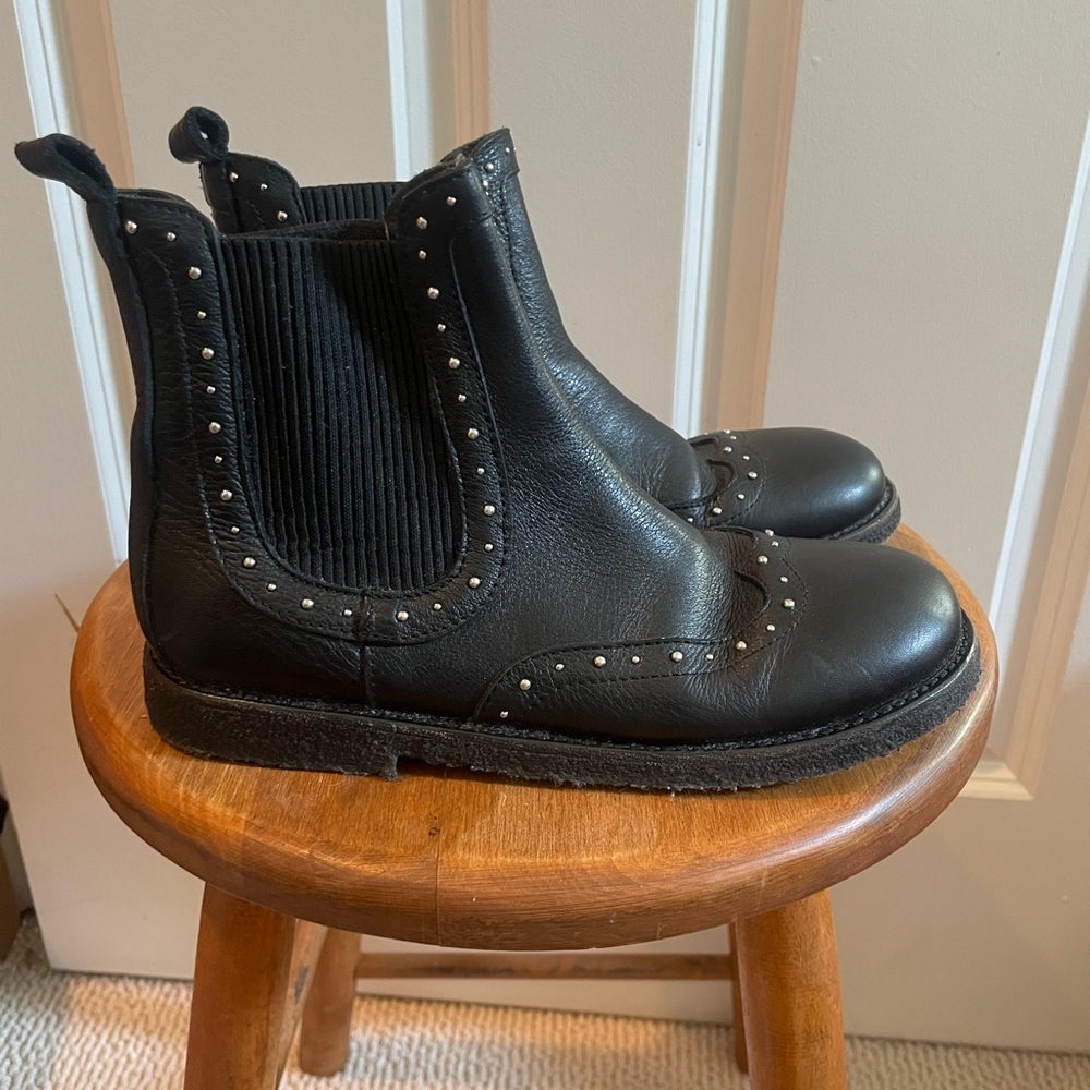 Angulus Girls Studded Ankle Boots